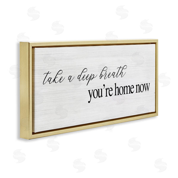 Stupell Industries Stupell Studio | Deep Breath You're Home Phrase Wall Art