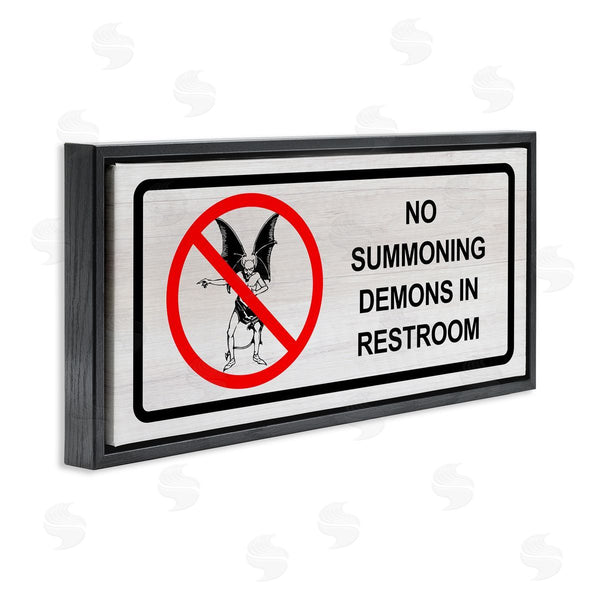 Stupell Industries Stupell Studio | Demons In Restroom Humor Wall Art