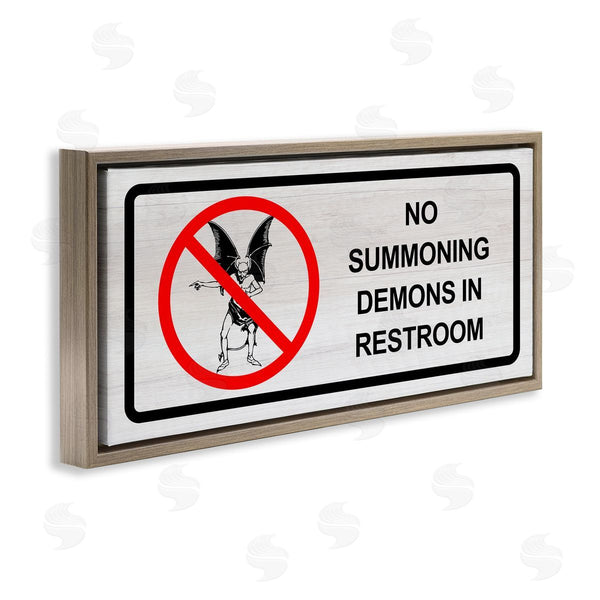 Stupell Industries Stupell Studio | Demons In Restroom Humor Wall Art