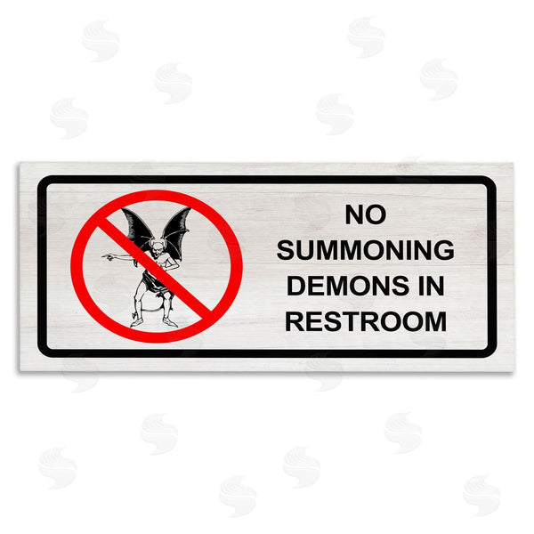 stupell industries Stupell Studio | Demons In Restroom Humor Wall Art