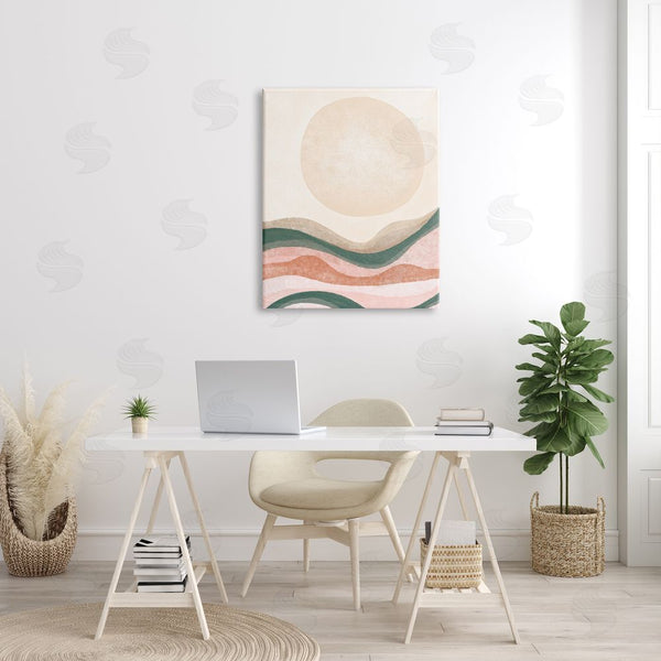 Stupell Industries Stupell Studio | Desert Canyon Abstract Landscape Full Sun Soft Neutrals Wall Art