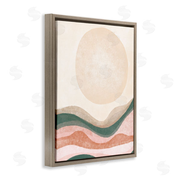 Stupell Industries Stupell Studio | Desert Canyon Abstract Landscape Full Sun Soft Neutrals Wall Art