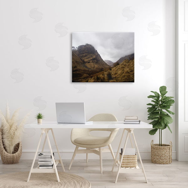 Stupell Industries Stupell Studio | Desert Hill Peaks Arid Vegetation Heavy Clouds Wall Art