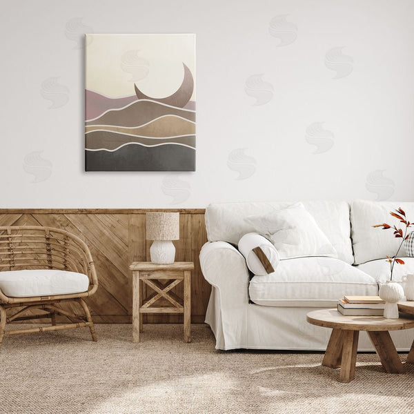 Stupell Industries Stupell Studio | Desert Moon Sand Dunes Scenery Wall Art