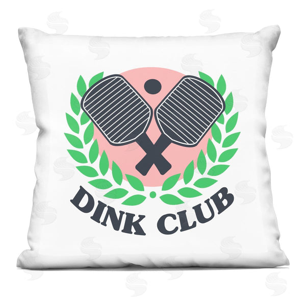 stupell industries Stupell Studio | Dink Club Ping Pong Phrase Printed Throw Pillow