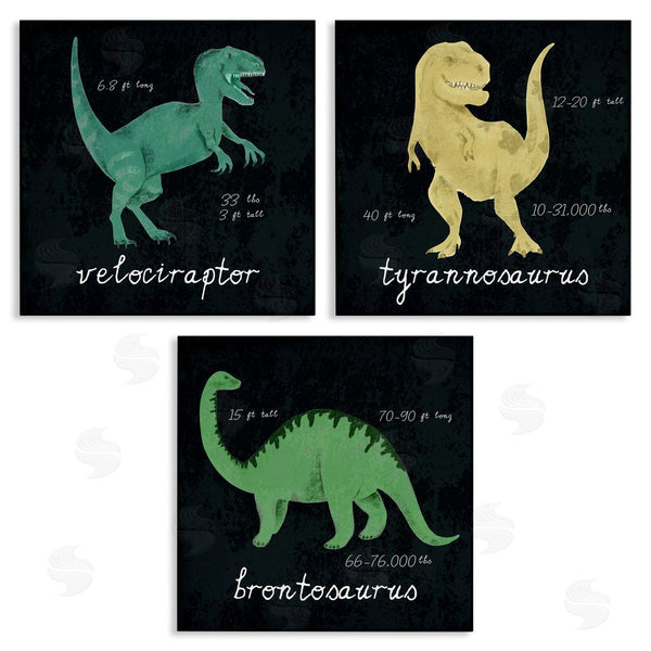 stupell industries Stupell Studio | Dinosaur Facts Chalk Inspired Design Wall Art