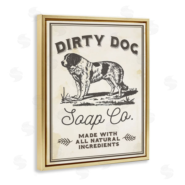 Stupell Industries Stupell Studio | Dirty Dog Soap Vintage Sign