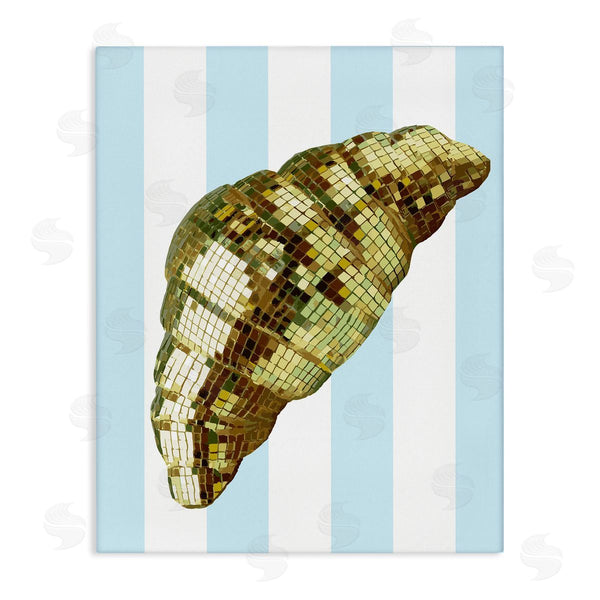 stupell industries Stupell Studio | Disco Croissant & Blue Stripes Wall Art