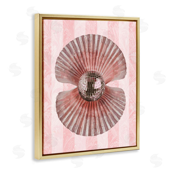 Stupell Industries Stupell Studio | Disco Pearl In Clam Shell Wall Art