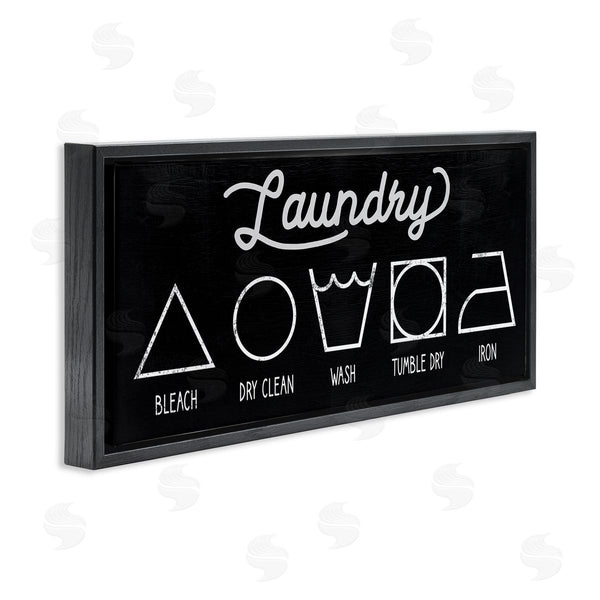 Stupell Industries Stupell Studio | Distressed Country Laundry Symbol Cleaning Guide