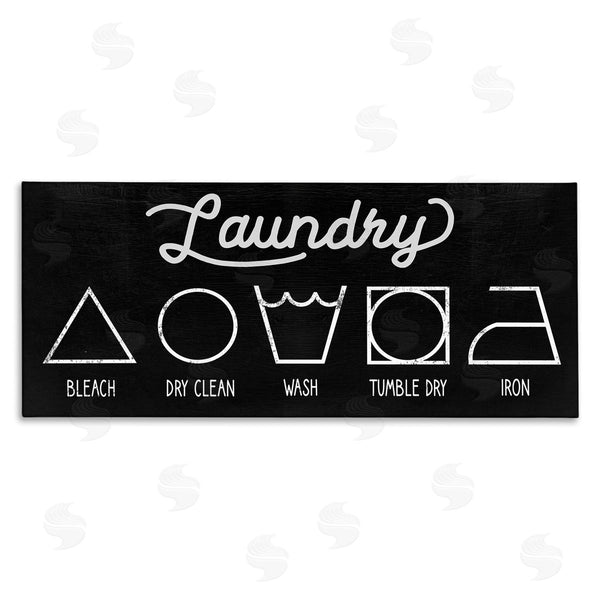 stupell industries Stupell Studio | Distressed Country Laundry Symbol Cleaning Guide