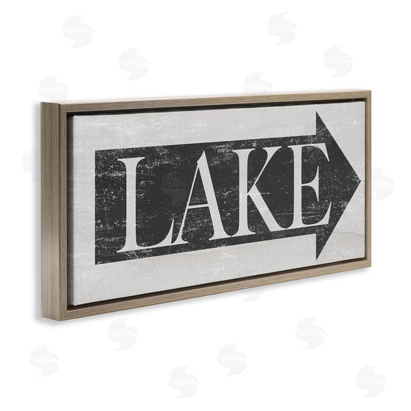 Stupell Industries Stupell Studio | Distressed Lake Arrow Sign
