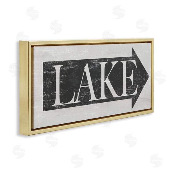 Stupell Industries Stupell Studio | Distressed Lake Arrow Sign