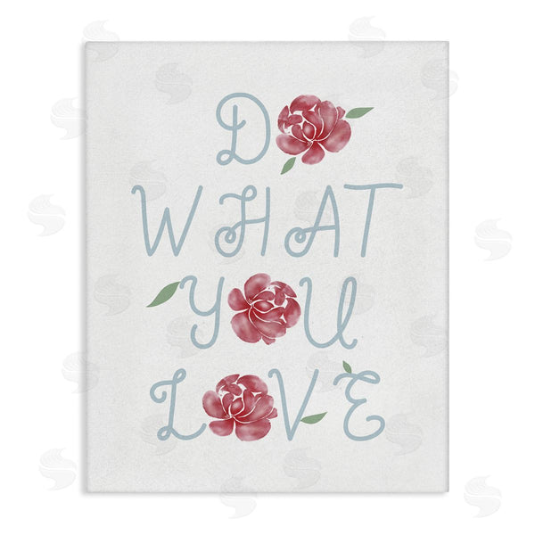 stupell industries Stupell Studio | Do What You Love Expression Red Rose Florals Wall Art
