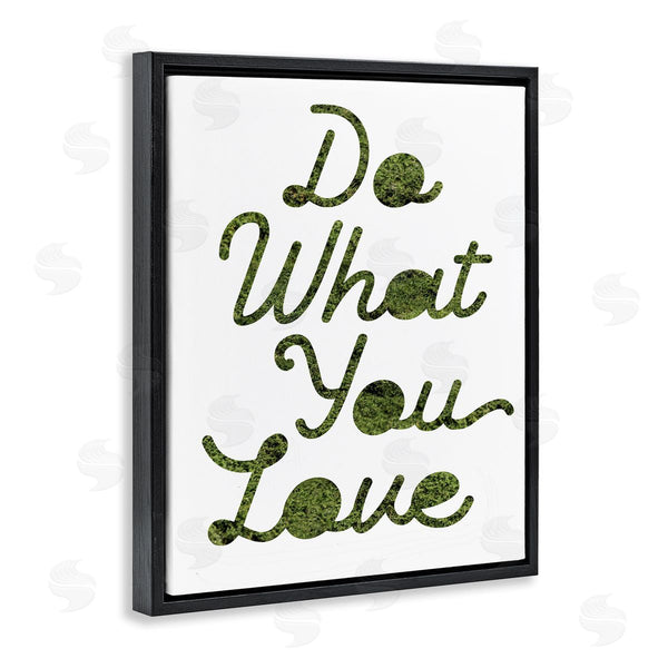 Stupell Industries Stupell Studio | Do What You Love Phrase Grass Pattern Minimal Text Wall Art