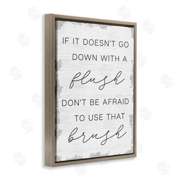 Stupell Industries Stupell Studio | Doesn't Flush Use The Brush