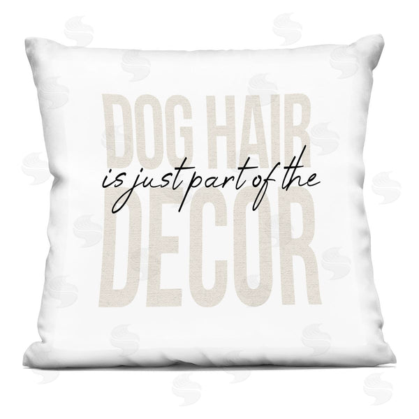 stupell industries Stupell Studio | Dog Hair Part Of The Decor Phrase Printed Throw Pillow