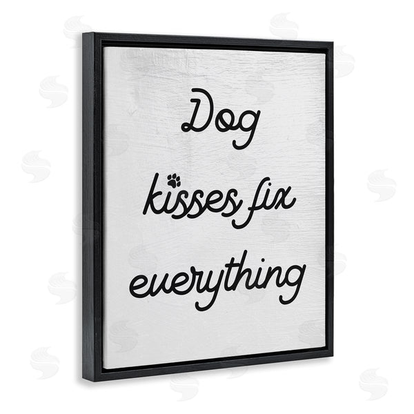 Stupell Industries Stupell Studio | Dog Kisses Fix Everything Pet Motivational Love Phrase Wall Art