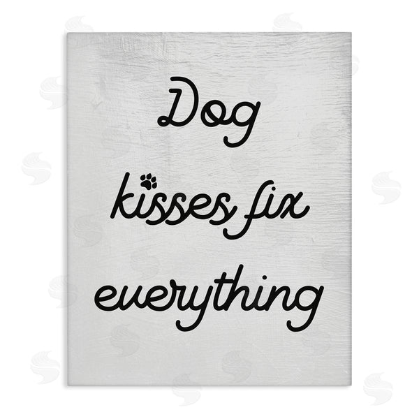 stupell industries Stupell Studio | Dog Kisses Fix Everything Pet Motivational Love Phrase Wall Art