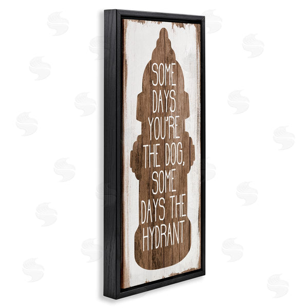 Stupell Industries Stupell Studio | Dog Or Hydrant Funny Pet Metaphor Wall Art