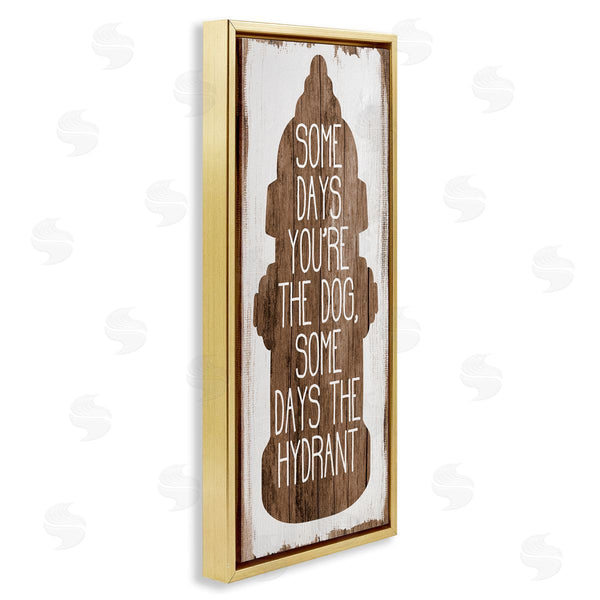 Stupell Industries Stupell Studio | Dog Or Hydrant Funny Pet Metaphor Wall Art