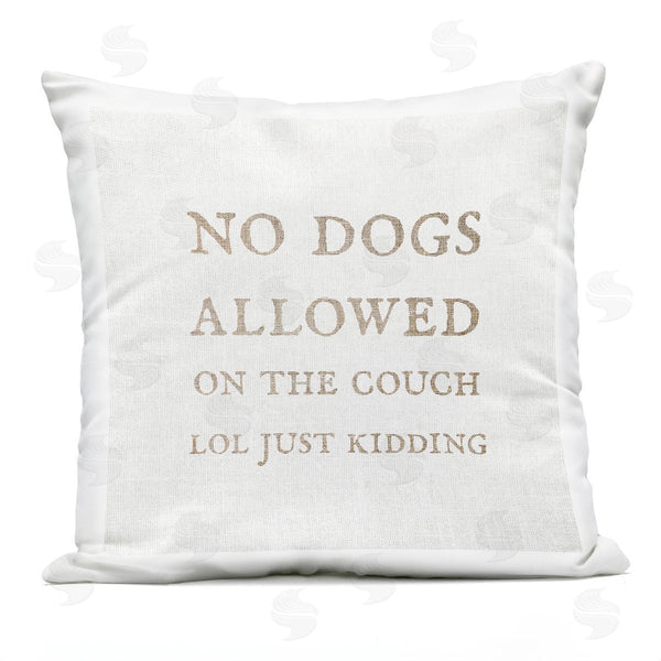 Stupell Industries Stupell Studio | Dogs Allowed On Couch Funny Pets Minimal Phrase Printed Throw Pillow