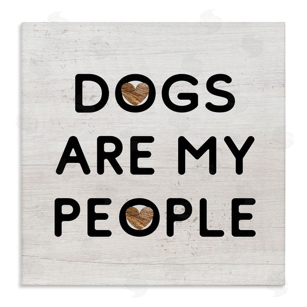 stupell industries Stupell Studio | Dogs Are My People Animal Lover Grain Pattern Wall Art