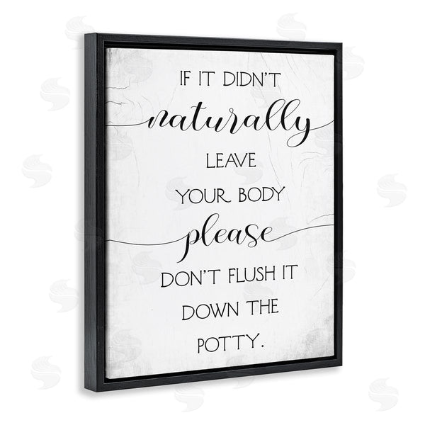 Stupell Industries Stupell Studio | Don't Flush Down Potty Quote