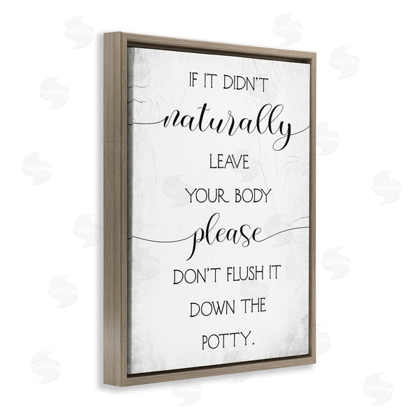 Stupell Industries Stupell Studio | Don't Flush Down Potty Quote