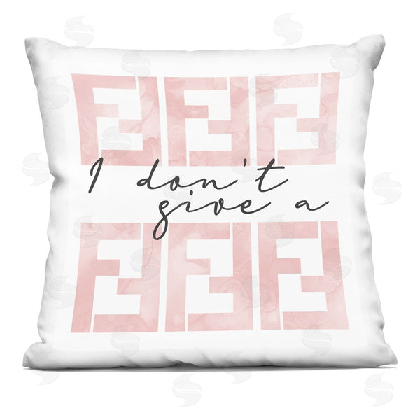 stupell industries Stupell Studio | Don't Give A Upscale Fashion Brand Glam Quote Printed Throw Pillow