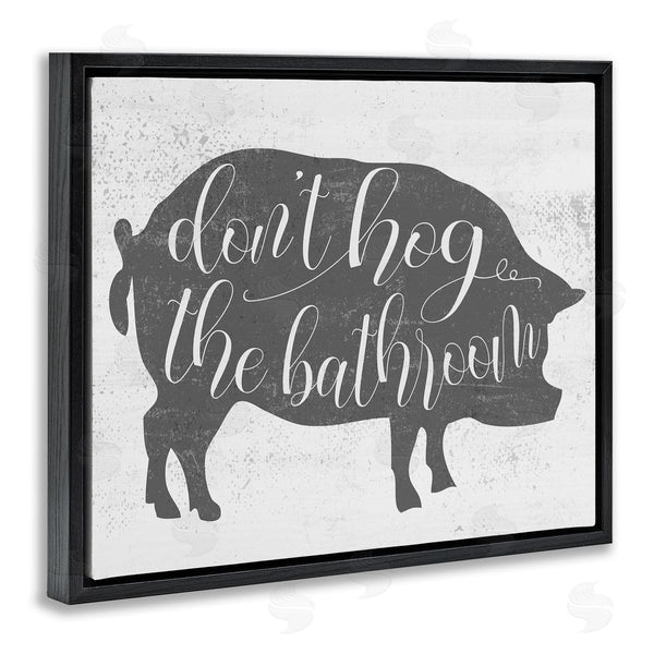 Stupell Industries Stupell Studio | Don't Hog The Bathroom Farmhouse Wall Art