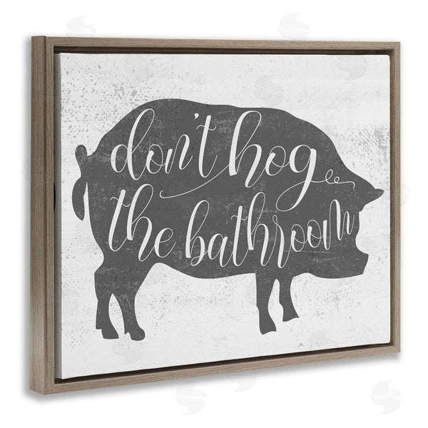 Stupell Industries Stupell Studio | Don't Hog The Bathroom Farmhouse Wall Art