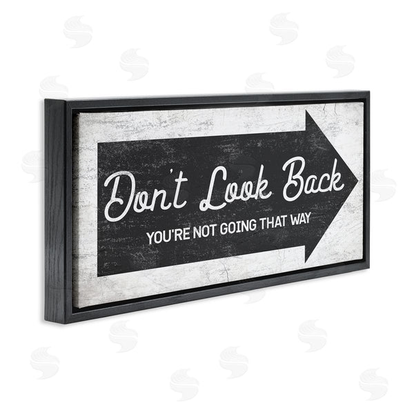 Stupell Industries Stupell Studio | Don't Look Back Forward Facing Arrow