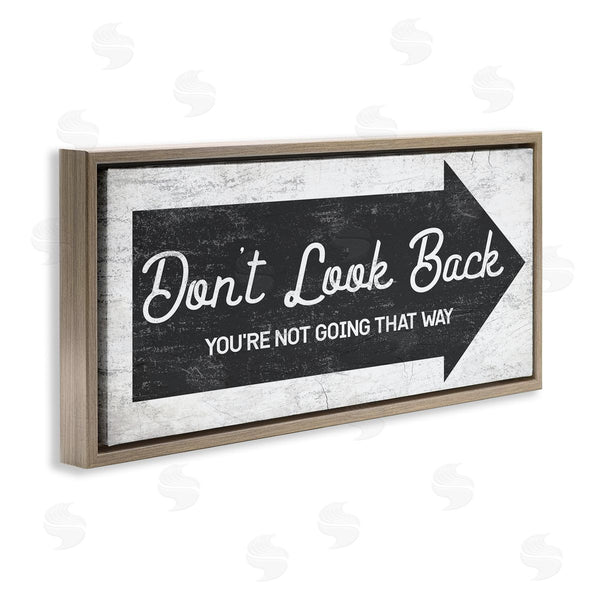 Stupell Industries Stupell Studio | Don't Look Back Forward Facing Arrow