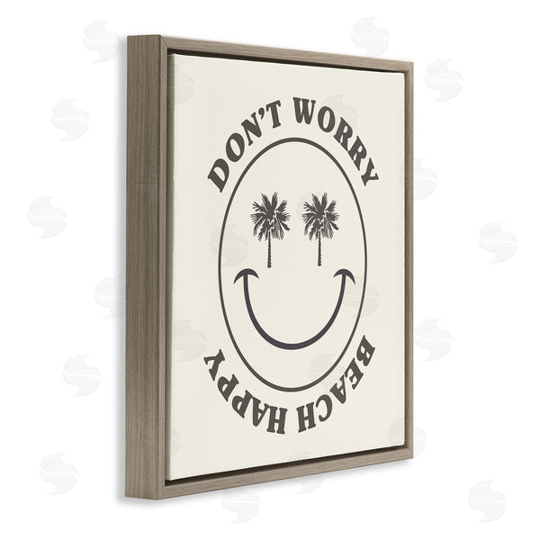 Stupell Industries Stupell Studio | Don't Worry Beach Happy Smile Wall Art