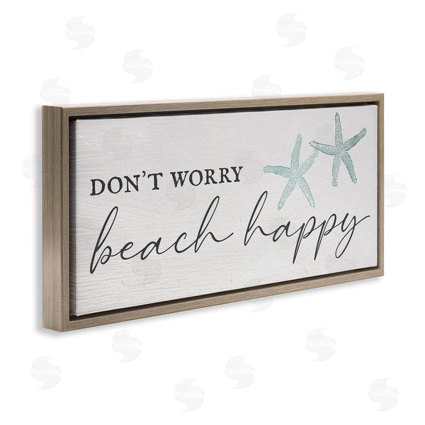 Stupell Industries Stupell Studio | Don't Worry Beach Happy Wall Art