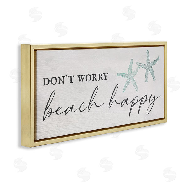 Stupell Industries Stupell Studio | Don't Worry Beach Happy Wall Art