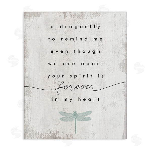 stupell industries Stupell Studio | Dragonfly to Remind Me Grieving Inspirational Insect Phrase Wall Art