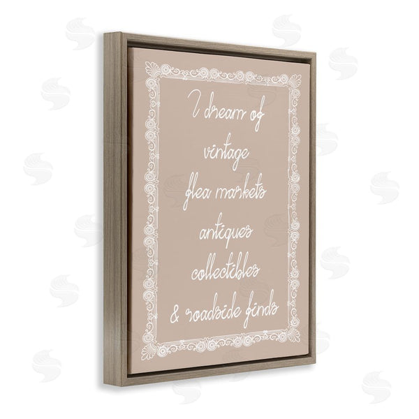 Stupell Industries Stupell Studio | Dream Of Antiques Phrase Wall Art