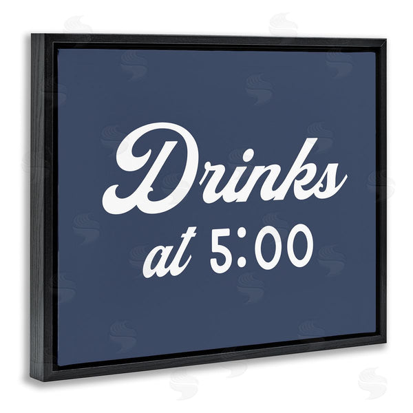 Stupell Industries Stupell Studio | Drink At Five Fun Nautical Party Sign Wall Art