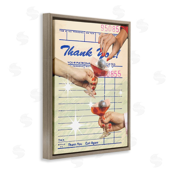 Stupell Industries Stupell Studio | Drink Cheers Restaurant Check