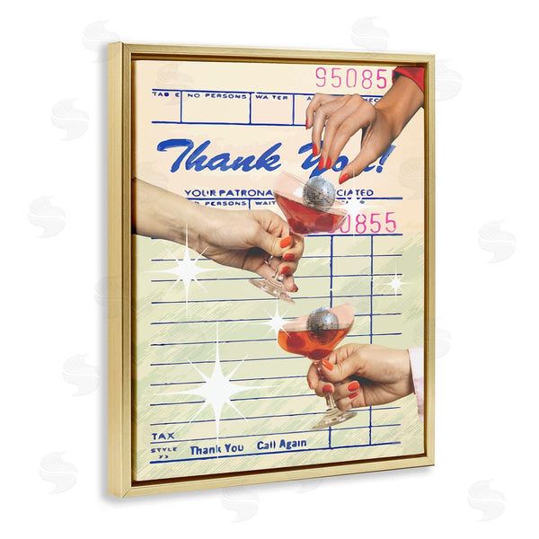 Stupell Industries Stupell Studio | Drink Cheers Restaurant Check