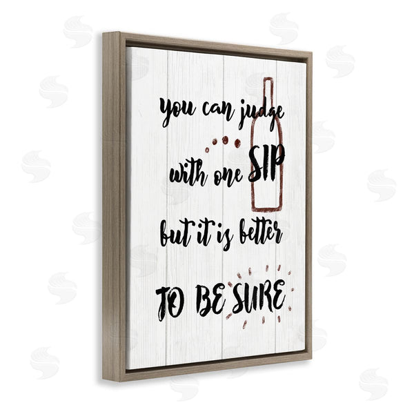 Stupell Industries Stupell Studio | Drinking Humor Judge With Sip
