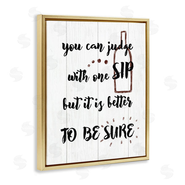 Stupell Industries Stupell Studio | Drinking Humor Judge With Sip