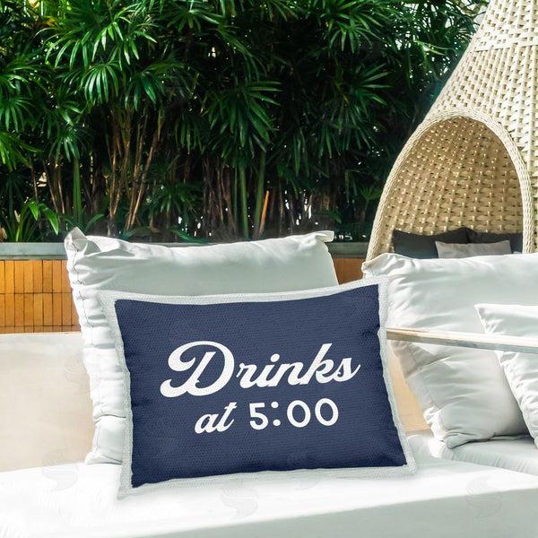Stupell Industries Stupell Studio | Drinks At 5 Phrase