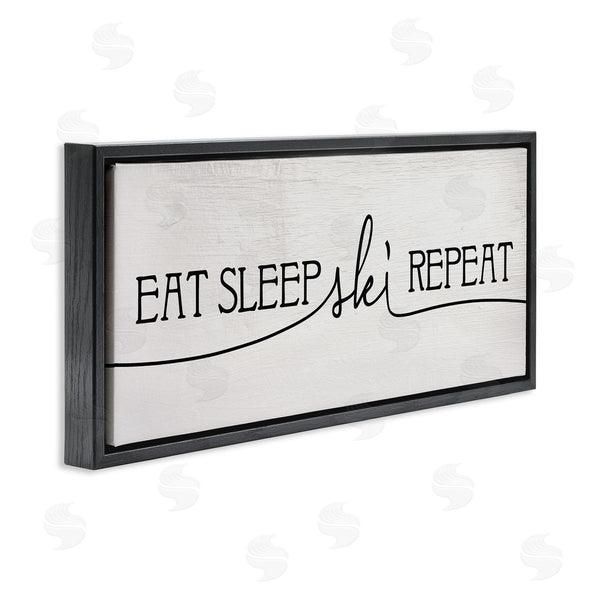Stupell Industries Stupell Studio | Eat Sleep Ski Repeat Phrase Wall Art
