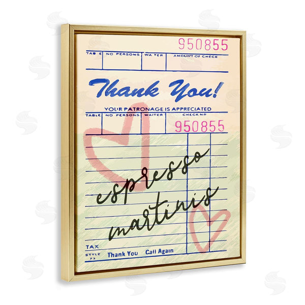 Stupell Industries Stupell Studio | Espresso Martinis Guest Check