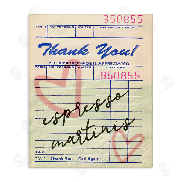 stupell industries Stupell Studio | Espresso Martinis Guest Check