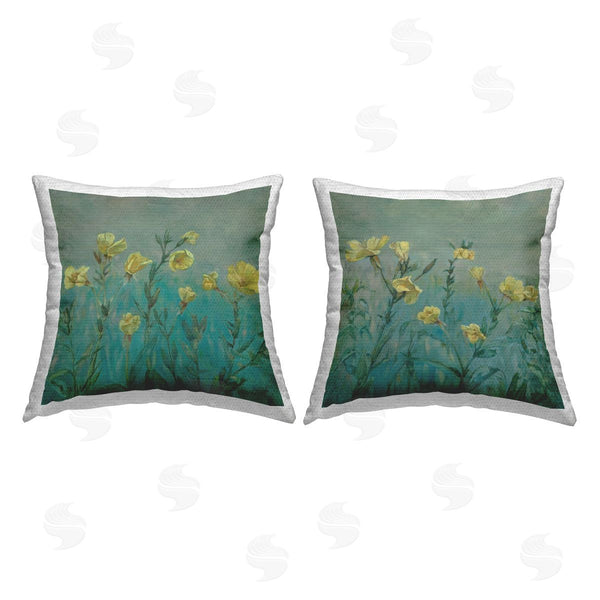 Stupell Industries Stupell Studio | Evening Primrose Flower Unfurling Printed Throw Pillow Set