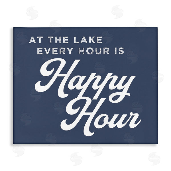 stupell industries Stupell Studio | Ever Hour's Happy Hour Nautical Lake Sign Wall Art